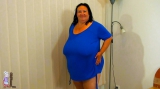 BBW Granny does strip before chubby mature