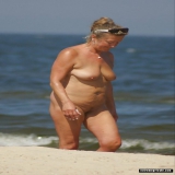 Mature Nudist Moms on holiday snaps
