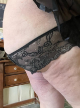 Me in black lingerie