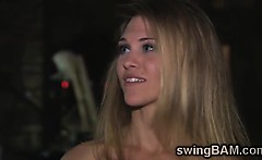 Couples have a wild night in this swingers raelity