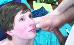 Gaydaddy gives twink a mouthful of cum