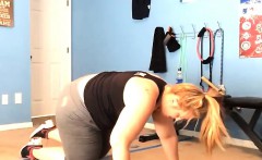 Huge pudgy caboose doll home workout to receive petite