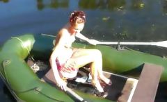 Amateur Slovak Natasha In The Boat