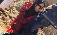 Hot Asian outdoor blowjob here