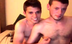 Nice amateur gay couple goofing for the camera