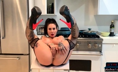 Big boobs MILF Joanna Angel fucks herself with a dildo