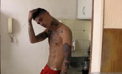 Latino guys swimming nude and gay blowjob When I was walking