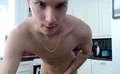 Skinny Twink Strokes on Webcam