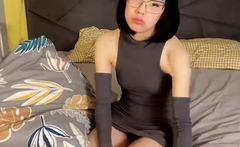 Webcam Asian chick anal masturbation tease